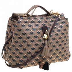 Pre Owned Marc Jacobs Beige Leather Robert Leslie Tote