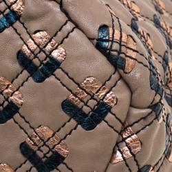 Pre Owned Marc Jacobs Beige Leather Robert Leslie Tote