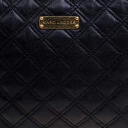Marc Jacobs Black Quilted Leather Clutch