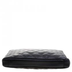 Marc Jacobs Black Quilted Leather Clutch