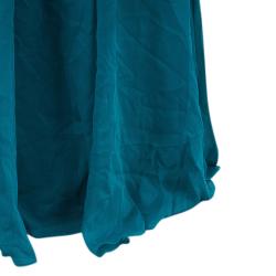 Pre Owned Marchesa Notte Blue Evening Gown M