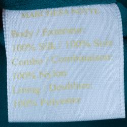 Pre Owned Marchesa Notte Blue Evening Gown M