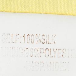 Marchesa Notte Yellow Silk Chiffon Strapless Ruched Gown S