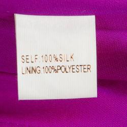 Marchesa Notte Pink Silk Bow Detail Strapless Gown M