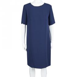 Pre Owned Marni Blue Short Sleeve Shift Dress M