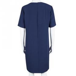 Pre Owned Marni Blue Short Sleeve Shift Dress M