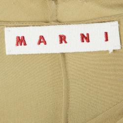Pre Owned Marni Nude Silk Dress M