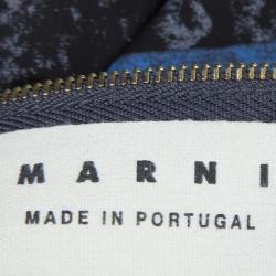 Pre Owned Marni Multicolor Abstract Print Poplin Long Sleeve Shift Dress M