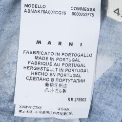 Pre Owned Marni Multicolor Abstract Print Poplin Long Sleeve Shift Dress M