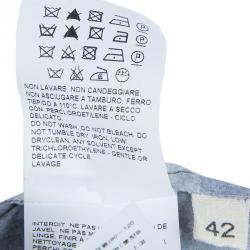 Pre Owned Marni Multicolor Abstract Print Poplin Long Sleeve Shift Dress M