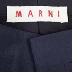Pre Owned Marni Blue Wide Leg Pants M