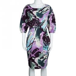 Pre Owned Marni Multicolor Printed Knit Oversized Dress S