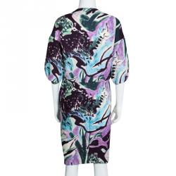 Pre Owned Marni Multicolor Printed Knit Oversized Dress S