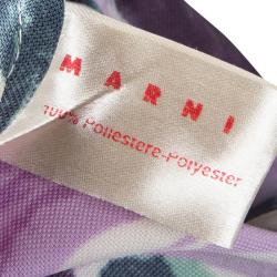 Pre Owned Marni Multicolor Printed Knit Oversized Dress S