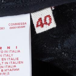 Pre Owned Marni Oriental Brocade Structured Gown S