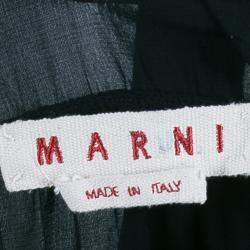 Pre Owned Marni Black Silk Sleeveless Top S