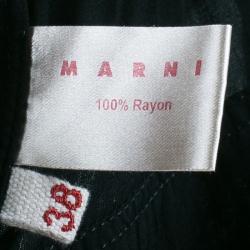 Pre Owned Marni Black Silk Sleeveless Top S