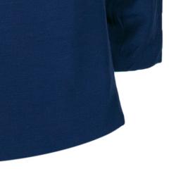 Pre Owned Marni Navy Silk Long Sleeve Top S