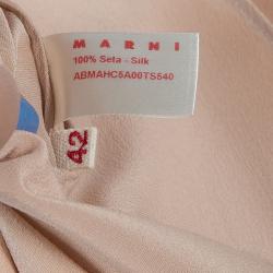 Pre Owned Marni Blush Pink Silk Dress M