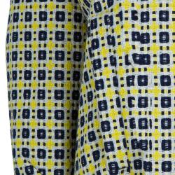Pre Owned Marni Yellow Woven Cropped Jacket M