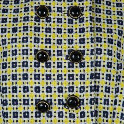 Pre Owned Marni Yellow Woven Cropped Jacket M