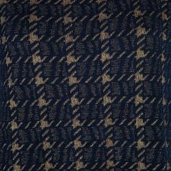 Pre Owned Marni Navy Blue Houndstooth Lurex Wool Sleeveless Dress M