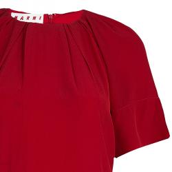Pre Owned Marni Red Silk Top S