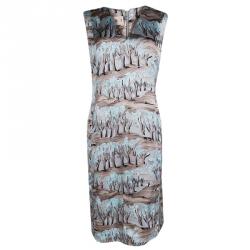 Marni Multicolor Printed Sleeveless Shift Dress M