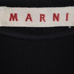 Pre Owned Marni Black High-Low Jacket M