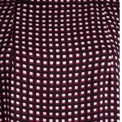 Pre Owned Marni Checkered Print Short Sleeve Shift Dress M