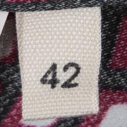 Pre Owned Marni Checkered Print Short Sleeve Shift Dress M