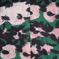 Pre Owned Marni Green Floral Print Long Sleeve Dress M