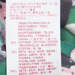 Pre Owned Marni Green Floral Print Long Sleeve Dress M