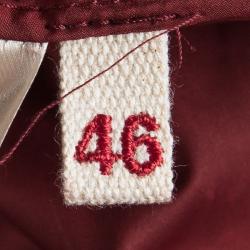 Pre Owned Marni Colorblock Silk Long Sleeve Dress L