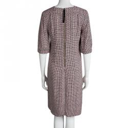 Pre Owned Marni Multicolor Checkered Print Square Neck Shift Dress S