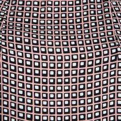 Pre Owned Marni Multicolor Checkered Print Square Neck Shift Dress S