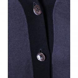 Pre Owned Marni Dark Grey Contrast Trim Knit Cardigan S