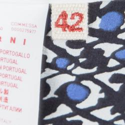 Marni Multicolor Printed Silk Elasticized Waist Pants M