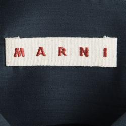 Pre Owned Marni Blue Paneled V-Neck Sleeveless Blouse M