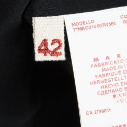 Pre Owned Marni Blue Paneled V-Neck Sleeveless Blouse M