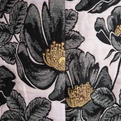 Pre Owned Marni Pink Floral Embossed Jacquard Skirt M