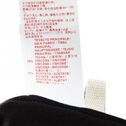 Pre Owned Marni Black Asymmetric Sleeveless V-Neck Dress L