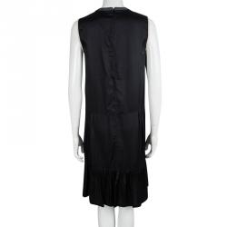 Pre Owned Marni Winter Edition Black Embellished Sleeveless Dress M