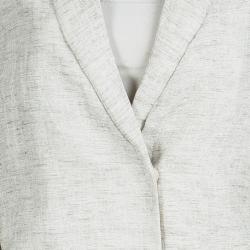 Marni  Cream Textured Duster Overcoat S