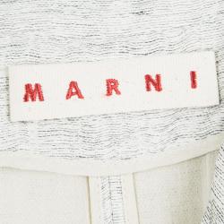 Marni  Cream Textured Duster Overcoat S