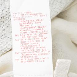Marni  Cream Textured Duster Overcoat S