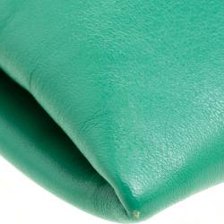 Pre Owned Marni Green/Black Leather Clutch