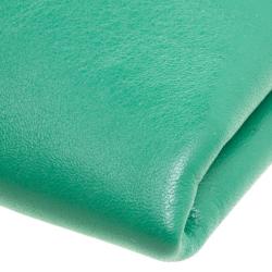 Pre Owned Marni Green/Black Leather Clutch