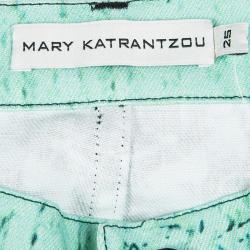 Mary Katrantzou Multicolor Floral Printed Slim Fit Jeans S