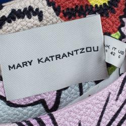 Pre Owned Mary Katrantzou Multicolor Graphic Print Dress M